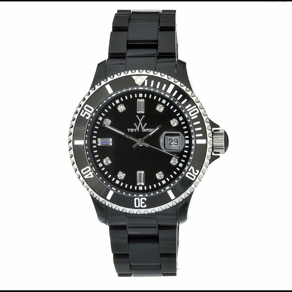 ToyWatch Women’s Black Quartz with Crystals - Picture 5 of 5